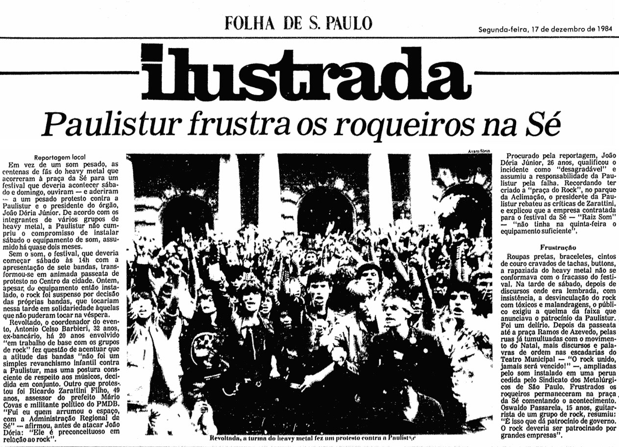 Paulistur e roqueiros na se na folha